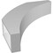 Ekena Millwork 4-in. W x 18-in. D x 22-in. H Thorton Architectural Grade PVC Knee Brace BRCP04X18X22THR - alternate 6